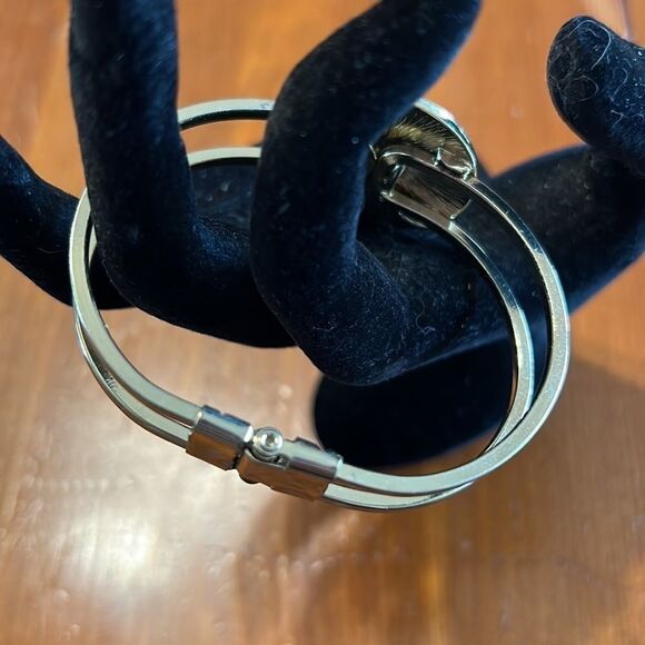 Bundle Sale 3 for $15 | Striking Goldtone Hinge Bracelet - Picture 3 of 8